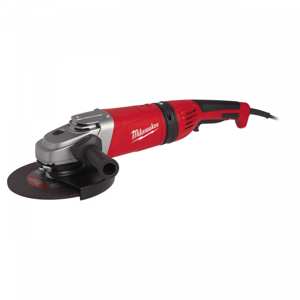 Polizor unghiular 220 V Milwaukee AGV 24-230 GE, disc 230 mm, motor PROTECTOR, 2400 W, alimentare Retea 220-240 V