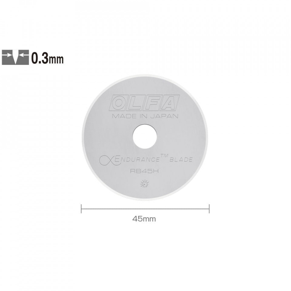 RB45H-1 - lama japoneza rotunda rezistenta, de 45 mm, Olfa