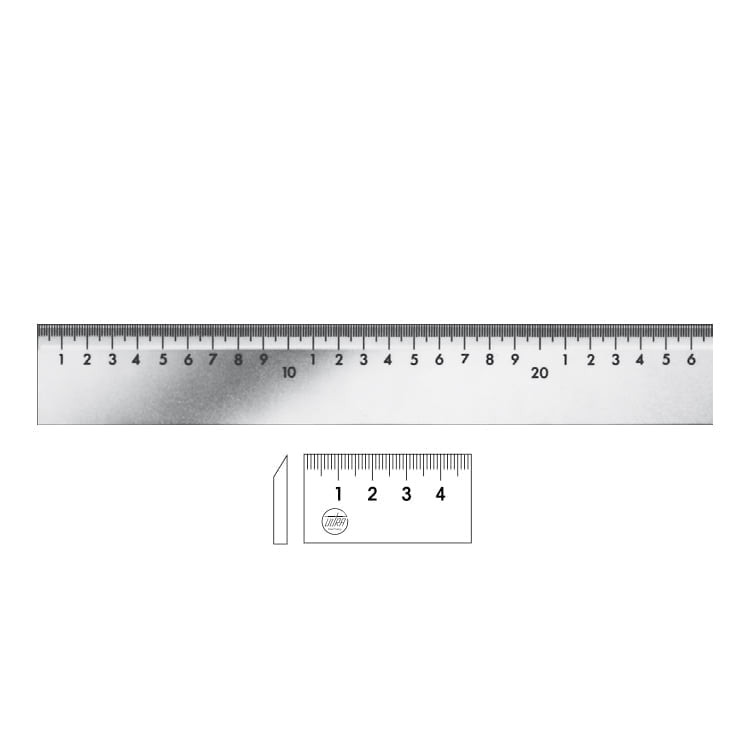 Rigla metalica gradata profil trapez - 500 mm - Ultra