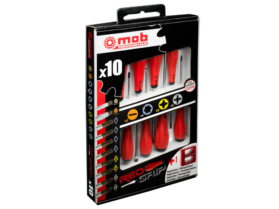 Set 10 surubelnite + magnetizator MOB 2 LC + 4 TX + 2 PH + 2 PZ - 235x370x45