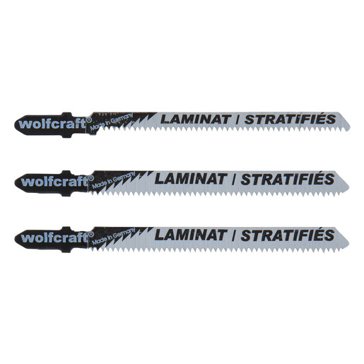 Set 3 panze pentru fierastrau pendular Wolfcraft 2379000, prindere in T, pentru lemn, adancime taiere 25 mm