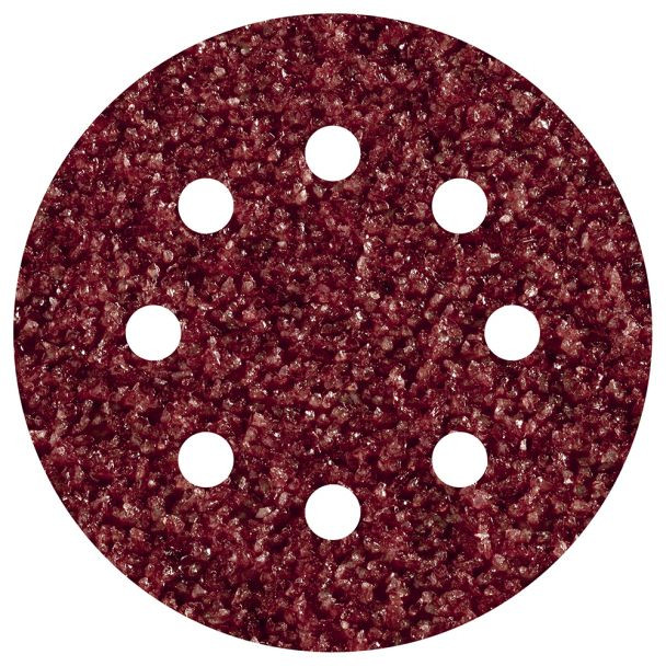 Set 5 foi abrazive Wolfcraft 2069000, prindere velcro, pentru lemn, D 125 mm, P40