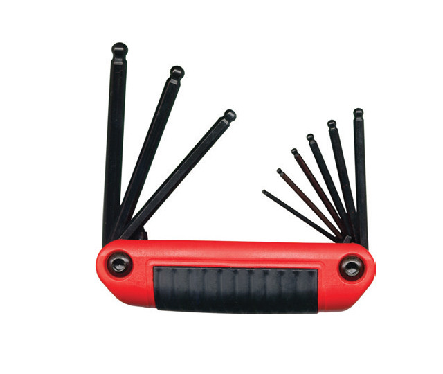Set 9 chei locas hexagonal cu cap sferic, tip briceag EKLIND 5/64''-1/4''