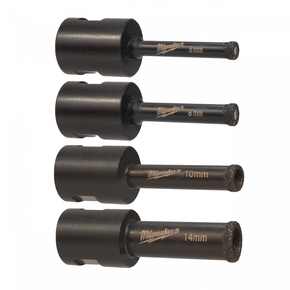 Set burghie DIAMOND MAX™ (4 buc.) ⌀ 6, 8, 10, 14 mm [ ⌀ 6, 8, 10, 14 mm ]