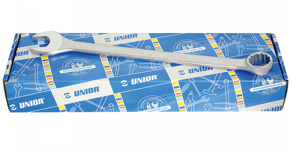 Set de 16 chei combinate Unior lungi in cutie de carton 1/4" - 1.1/4"