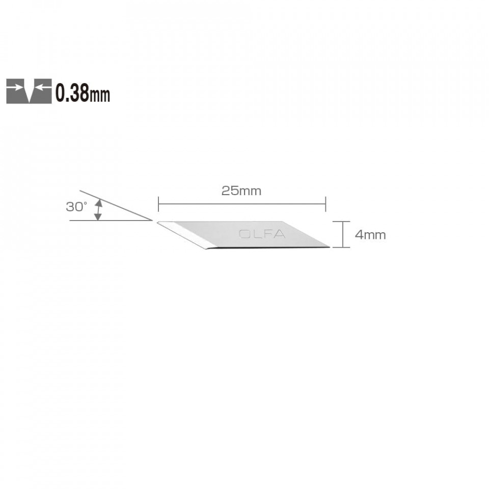 Set KB-5/30B - lame japoneze decoratiuni, 30 bucati, Olfa