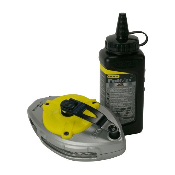 Set sfoara de trasat Xtreme™ Stanley 0-47-488, 30 m + 225 g creta neagra