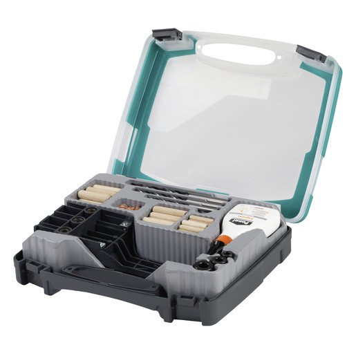 Set universal de dibluire Wolfcraft 4645000 pentru dibluri de 6,8 si 10mm