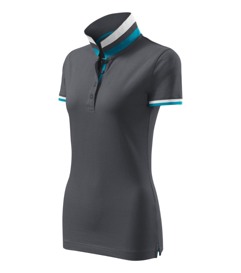 Tricou polo pentru damă, Collar Up, 215 g/m² 257