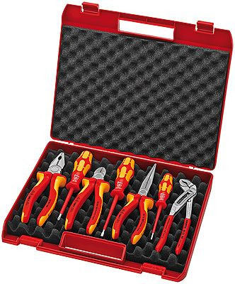 Trusă cu scule Knipex, Wera, pentru electricieni, 7 piese