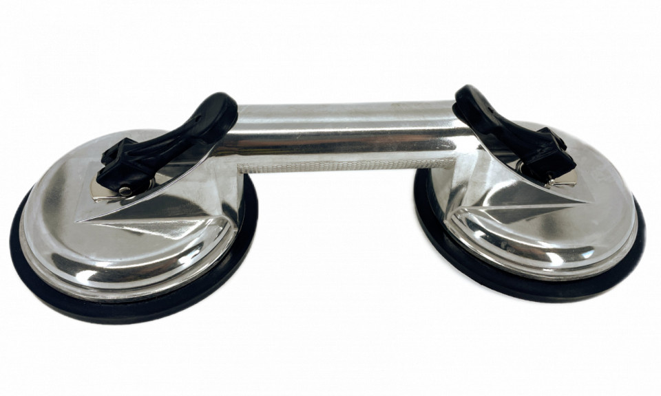 Ventuza dubla profesionala cu corp din Aluminiu - Ø125mm, 90kg - CNO-ALUV2