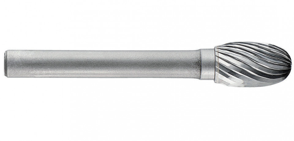 1031801 Freza din carbura de tungsten forma E - ovala, tais simplu, tip C, DIM 16, Coada 8