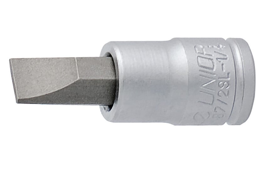 187/2SL-1/4" Capete chei tubulare cu cap surubelnita exterior Unior 1/4", DIM 1.0x5.5