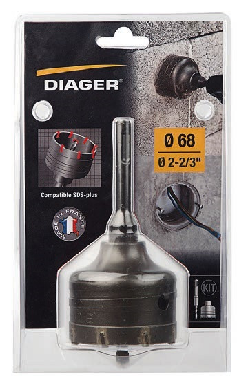 326C Kit carota cu placute CMS SDS-plus, DIM 80