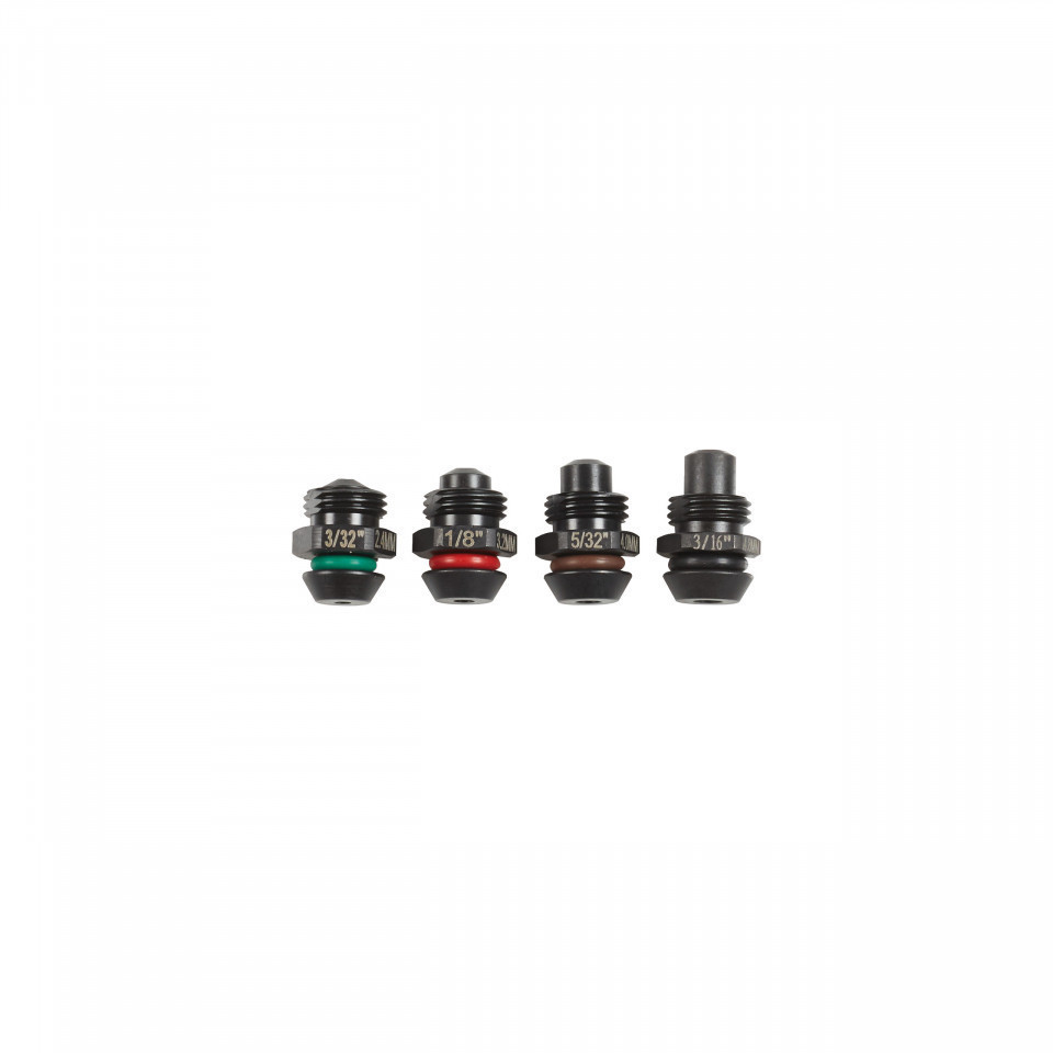 4 capete de tragere pentru mașina de nituit M12 BPRT (2.4, 3.2, 4.0, 4.8 mm) Milwaukee