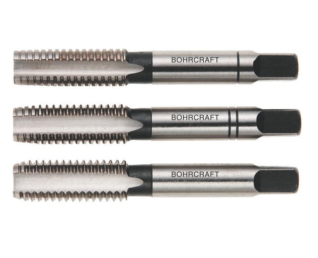 4100 Tarozi pentru filetare manuala, pas normal, DIN 352, HSS-G, 3 buc/set, DIM M 18 x 2.50 mm