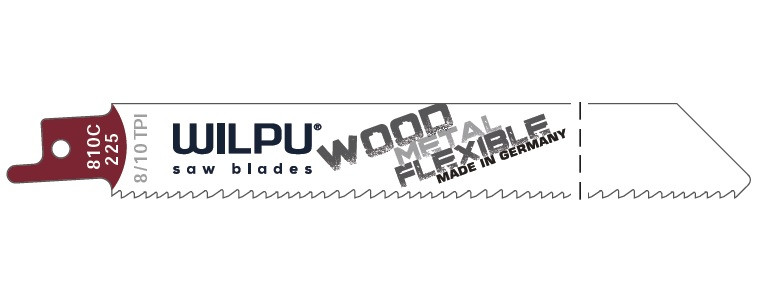 810 C/225 Panza Bi-Metal pentru fierastrau sabie pentru paleti / 2 bucati, DIM 225 x 19 x 0.9 mm