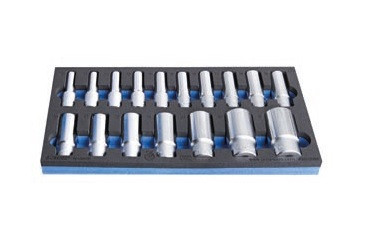 964/55SOS Set de capete chei tubulare lungi 1/2'' in modul SOS / 17 piese, 10-32 mm