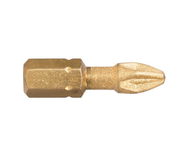 Bit Cobit DIAMOND TiN IMPACT 1/4” DIN/ISO 1173 – Forma C 6,3 – profil Pozidriv PZ 3, L 25