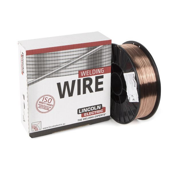 Bobina sarma otel cuprat pentru sudura Mig-Mag Lincoln Electric ULTRAMAG_0.6X5SG2*, diametru 0.6 mm, greutate 5 kg, pentru oteluri de uz general nealiate