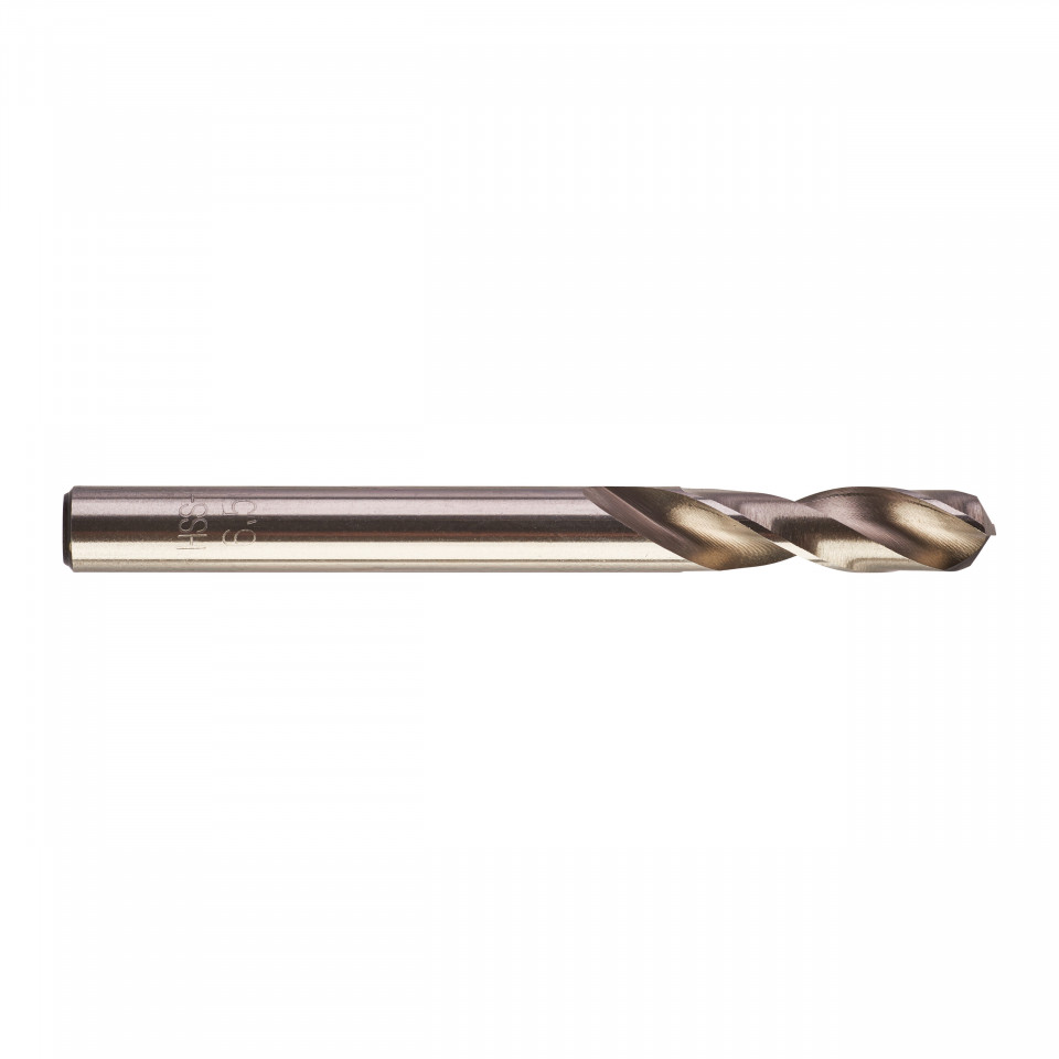 Burghie scurte MILWAUKEE HSS Ground pentru metal - DIN 1897 Ø 6.5x31x70 mm - set 10 buc