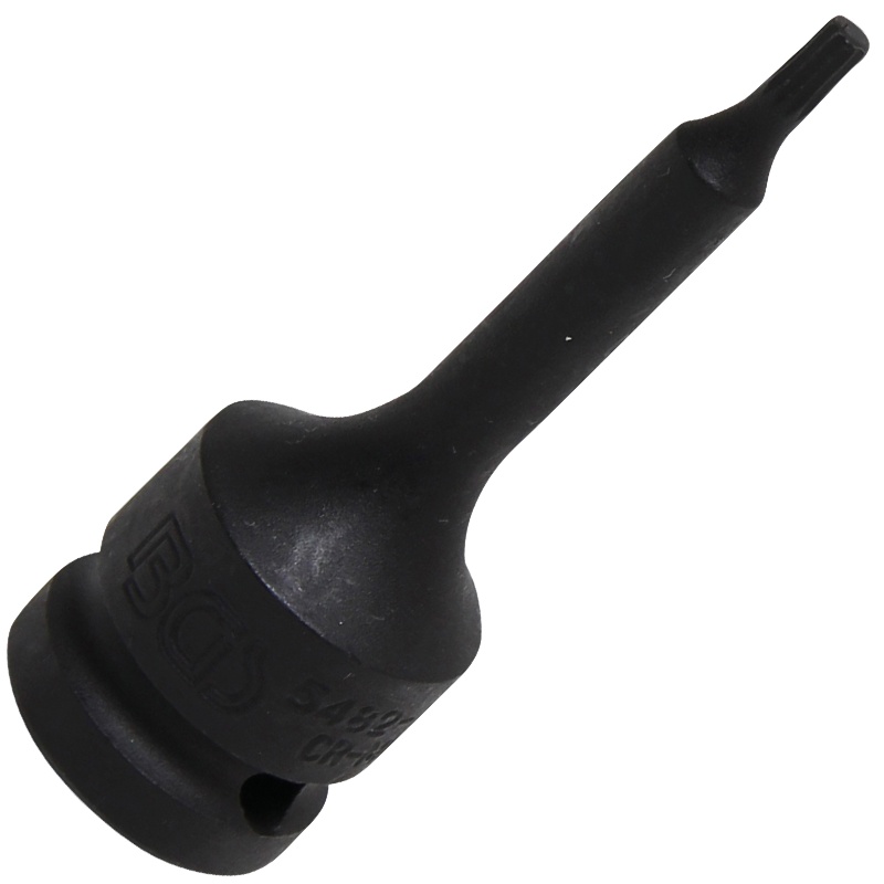 Cap cheie tubulara 1/2" de impact cu varf XZN, M4 x 75 mm, BGS