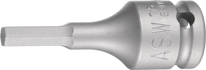 Cap cheie tubulara de impact ASW cu profil hexagon exterior 3/8" HX5 L35mm