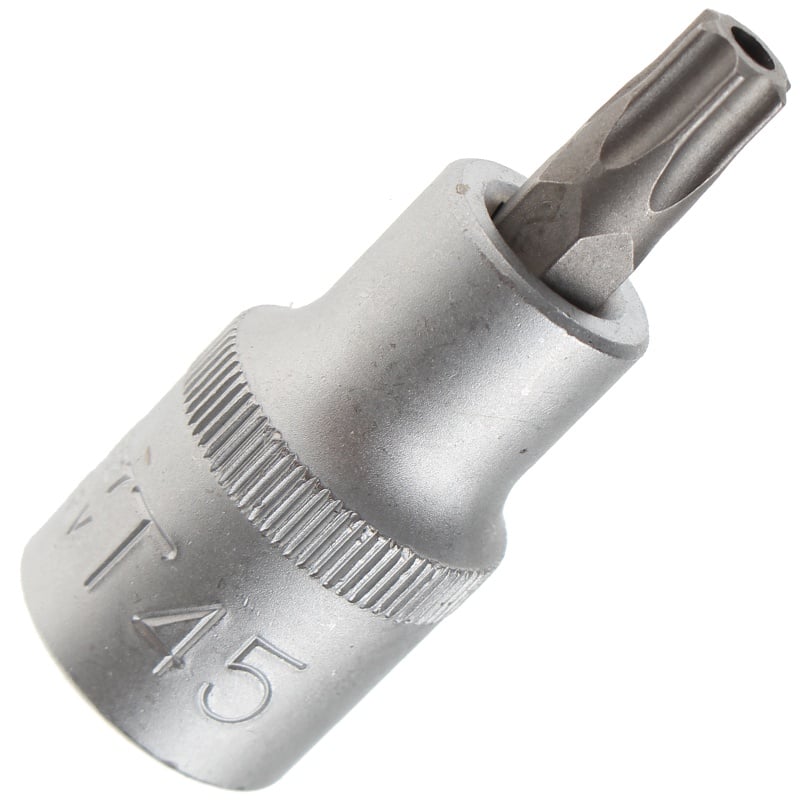 Capat cheie tubulara 1/2" cu varf Torx cu gaura TT45, lungime 100 mm