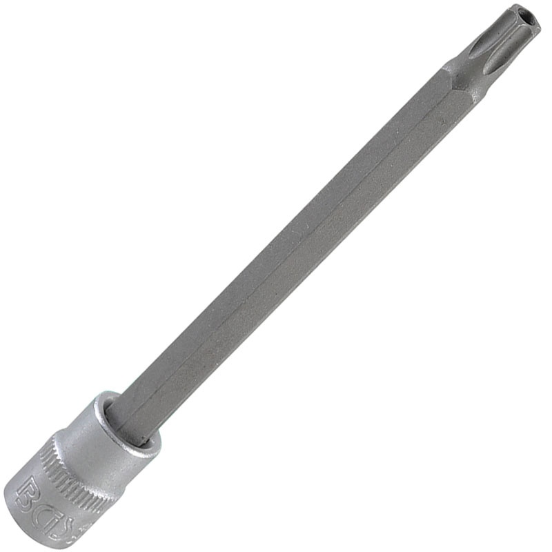 Capat cheie tubulara 1/4" cu varf Torx cu gaura, TT30, 100mm