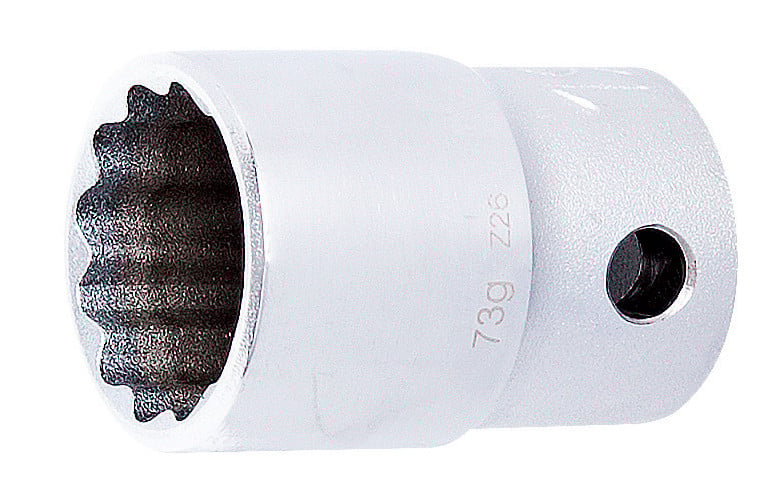 Capete chei tubulare Unior 190/1 12P-H 1/2" cu 12 laturi, DIM 19/32"