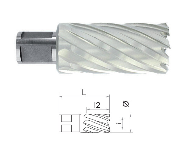 Carota HSS cu prindere Weldon (3/4") lungime 50 mm, DIM 28.0
