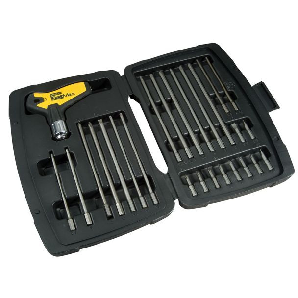 Cheie 27 chei cu maner T si clichet Stanley Fatmax 0-79-153