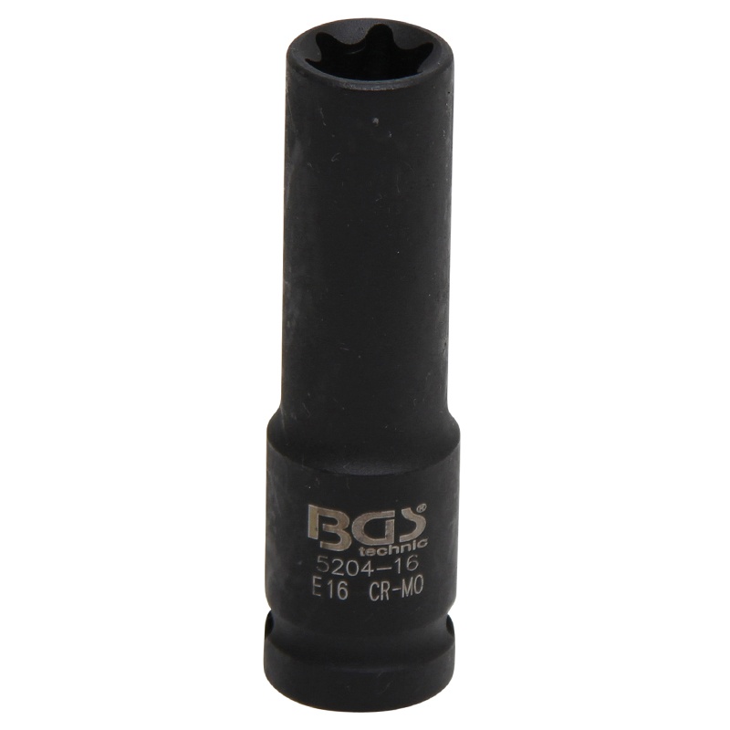 Cheie tubulara de impact, lunga, 1/2", torx-negativ E16