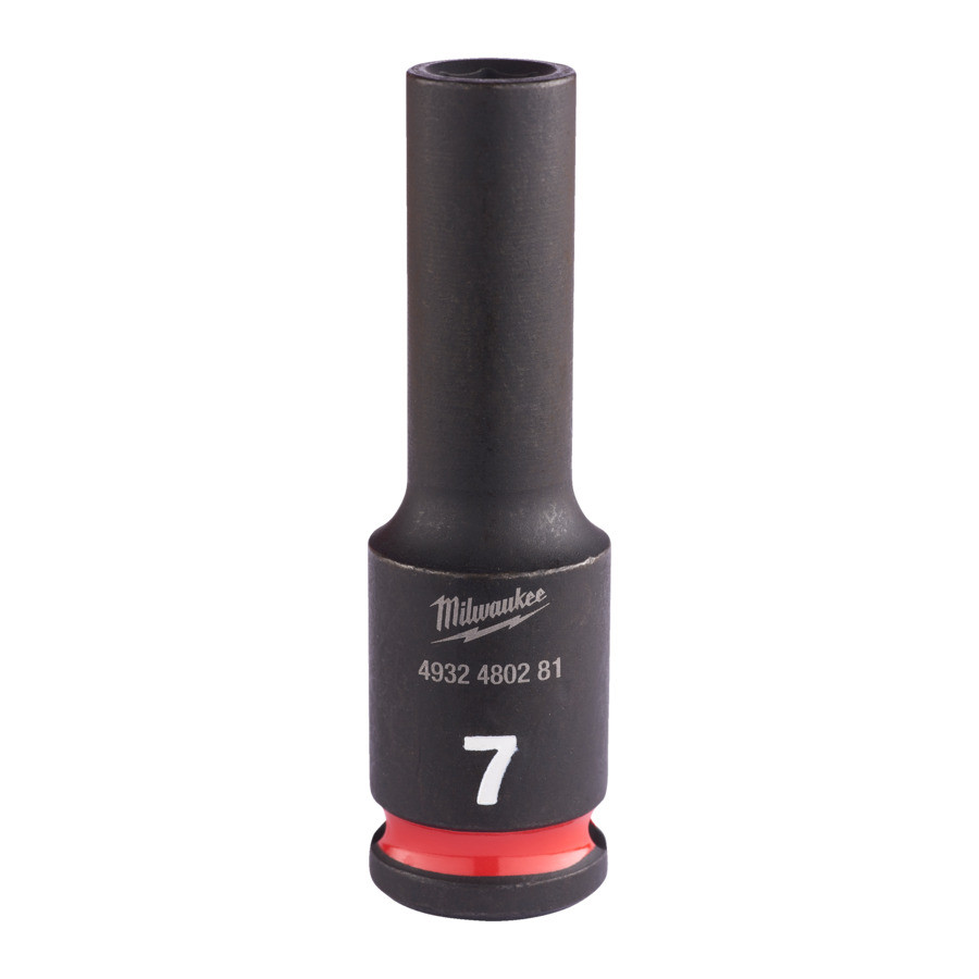 Cheie tubulară de impact MILWAUKEE SHOCKWAVE™ IMPACT DUTY, 3/8" IMPACT SOCKET DEEP 7mm L65mm