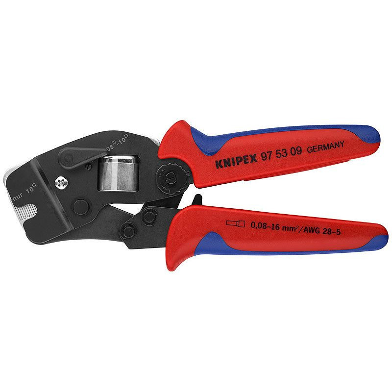 Cleste pentru sertizat ferule cu autoregraj, KNIPEX, 10 + 16 mm2, 190 mm