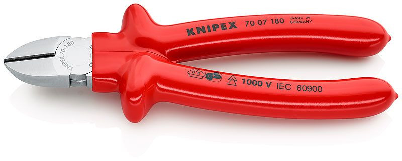 Cleste sfic, cromat, izolata prin imersie la 1000 V, KNIPEX, 180 mm