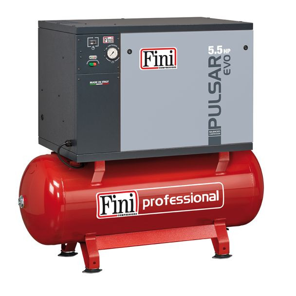Compresor de aer silentios Fini Pulsar Evo BK114-270-5,5, 270 l, 4 kW, 10 bar, 580 l/min