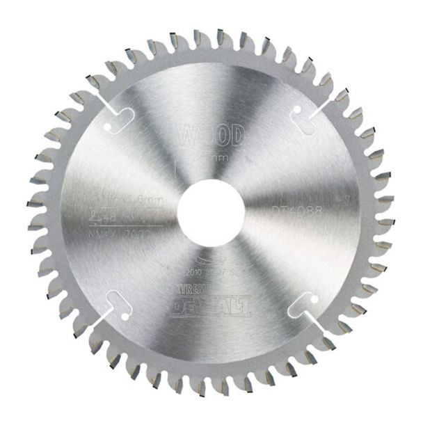Disc Dewalt DT4088 pentru fierastrau circular, D 165x30x2.6 mm, 48 dinti, pentru taiere aluminiu, seria Extreme
