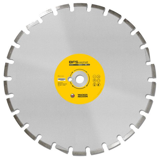 Disc diamantat pentru asfalt Wacker Neuson BFS ASFALT 450, 450x25.4x10 mm