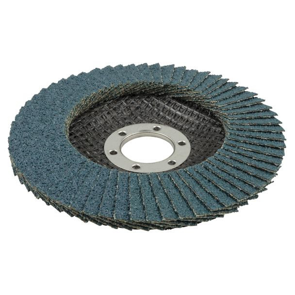 Disc lamelar Wolfcraft 5650000, granulatie 40, profil convex, zirconiu, 115X22.23 mm