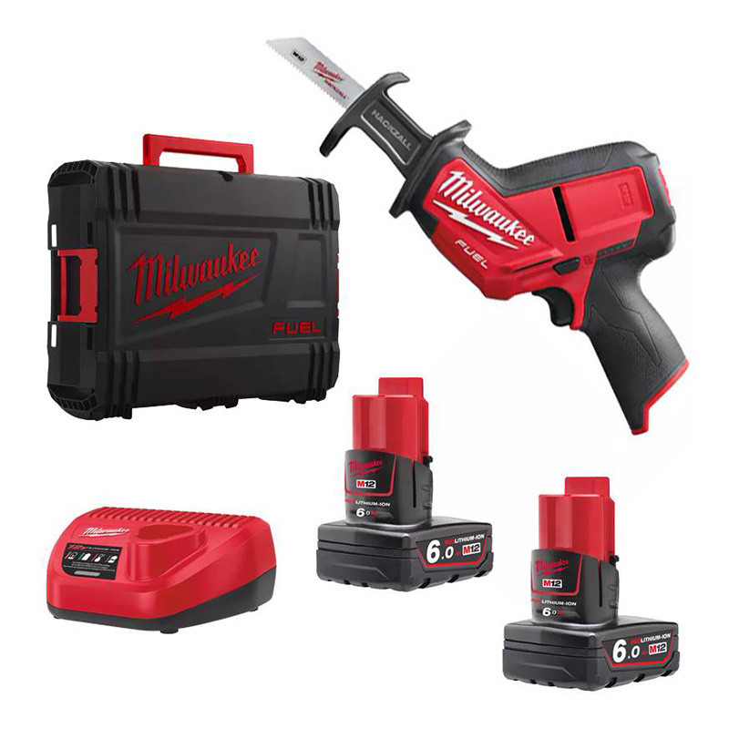 Fierăstrău sabie hackzall™ sub-compact M12 FUEL™ M12 CHZ-602X ( KIT: 2 x M12 B6 Acumulator, C12 C Încarcător, Cutie HD)
