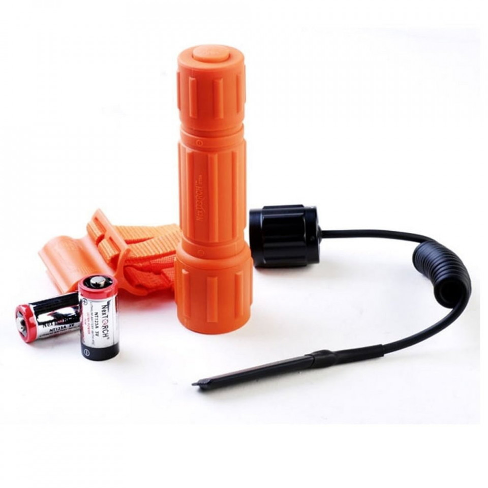 GT6A-S Set lanterna vanator Portocalie, 80 lm, 144m