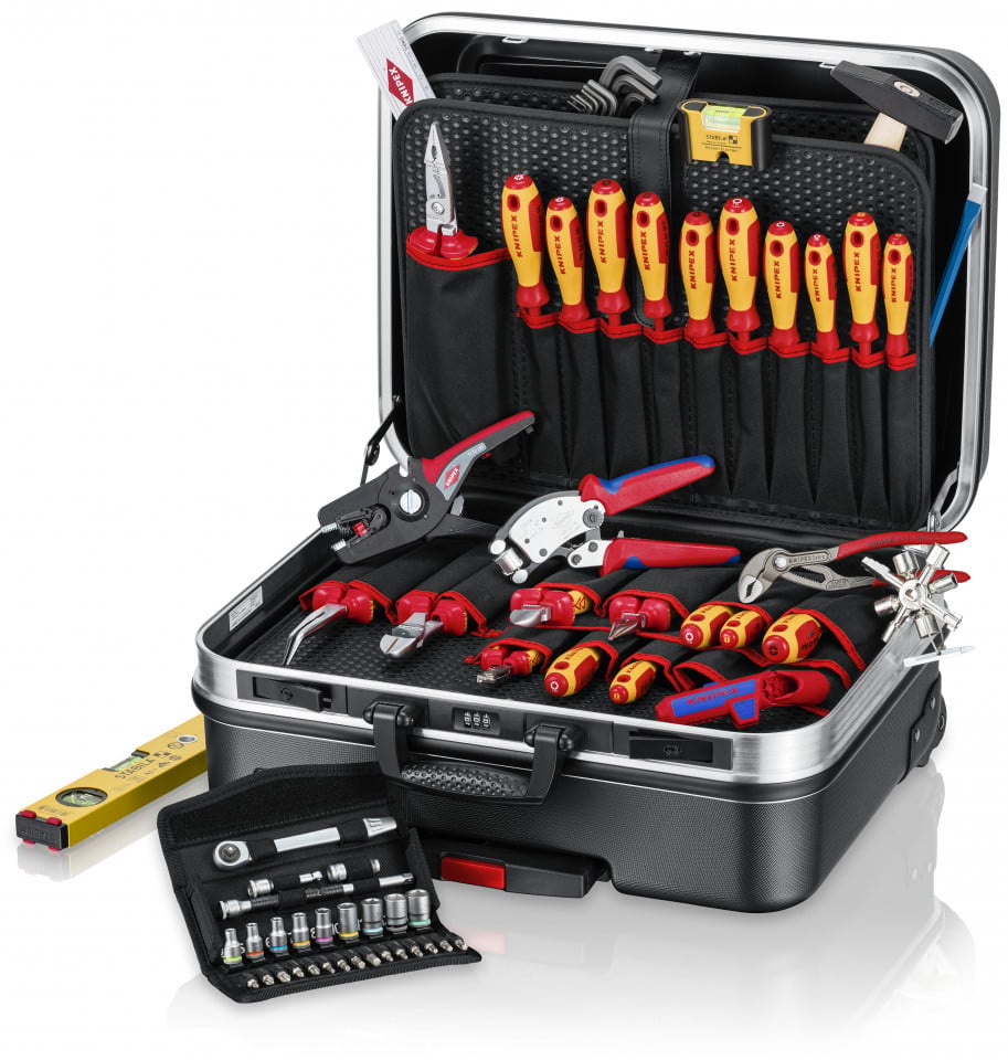 KNIPEX 00 21 06 Cutie de scule „BIG Basic Move” ElectricPlus 68 bucăți 515 mm