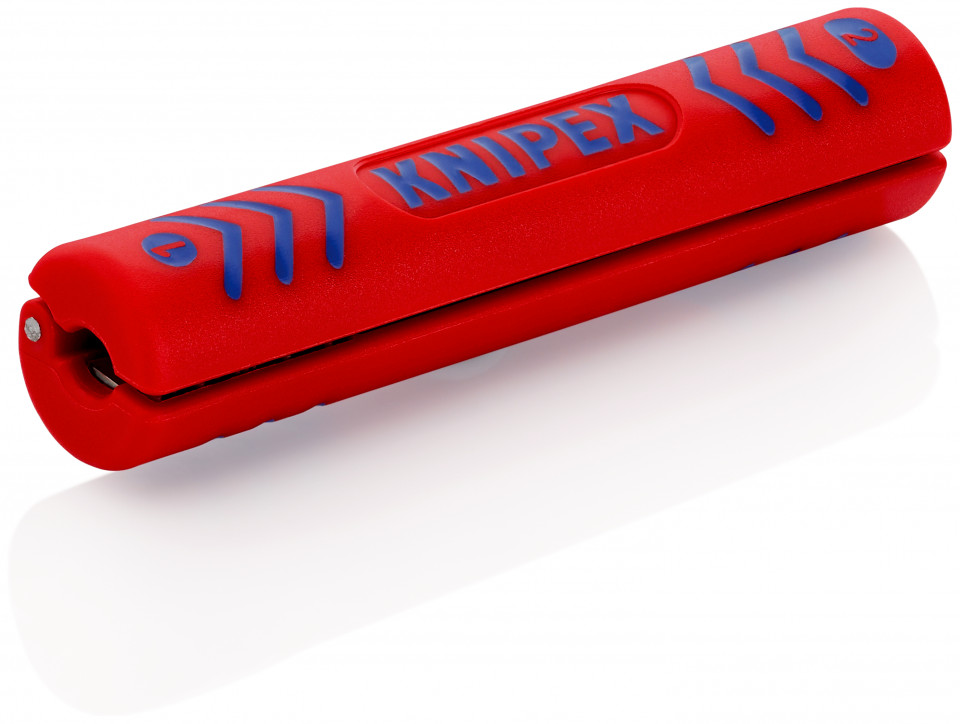 KNIPEX 16 60 100 SB Dezizolator pentru cabluri coaxiale universal 100 mm, cabluri coaxiale 4,8 - 7,5 cabluri rotunde 3 x 0,75 mm²