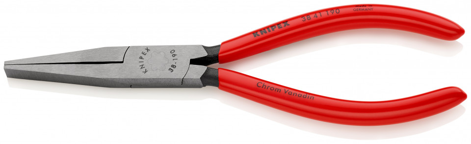 KNIPEX 38 41 190 Clește de mecanici acoperite cu plastic vopsit negru 190 mm