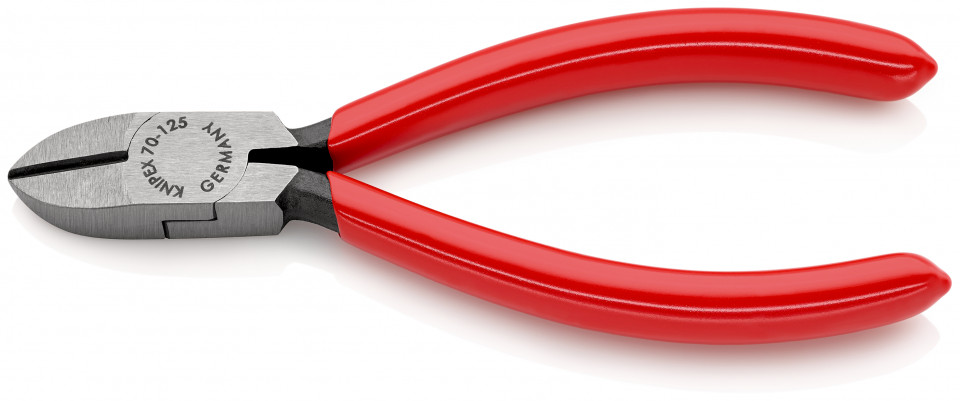 KNIPEX 70 01 125 EAN Tăietor lateral (șfic) acoperite cu plastic vopsit negru 125 mm