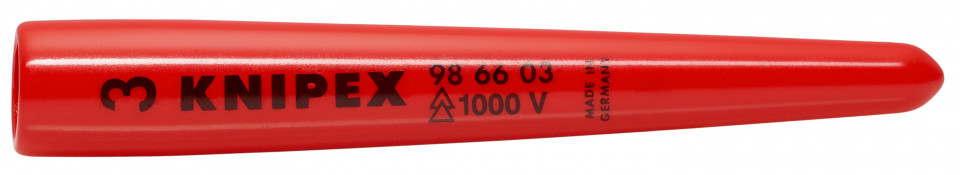 KNIPEX 98 66 03 piesă terminală inserabilă pe cablu conic 80 mm