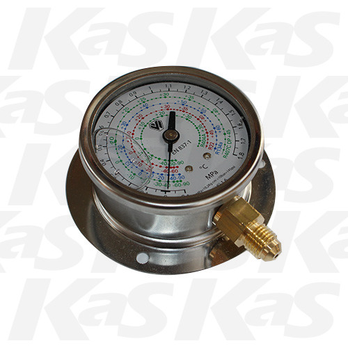 Manometru inox glicerina -conectie axiala -presiune joasa R410A R22, 134A, 404A, 407C WIGAM