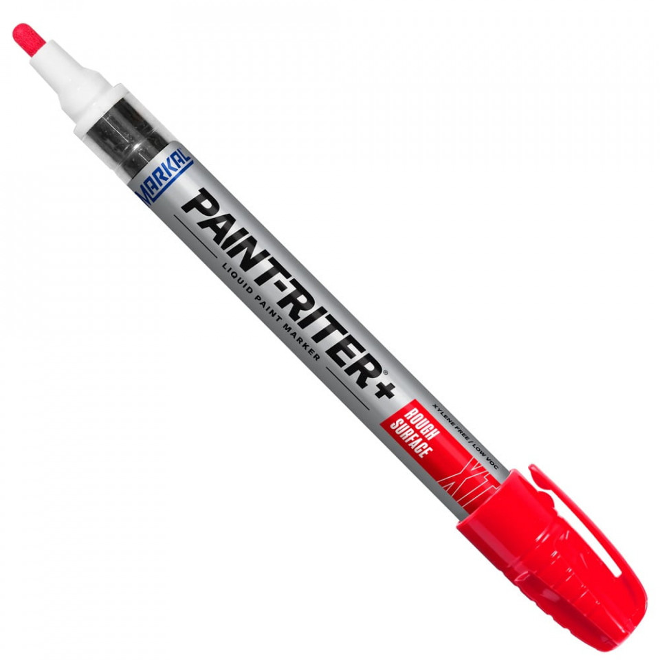 Marker vopsea Paint Riter pentru suprafete dure, rosu