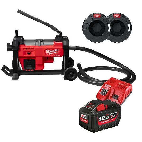 MAȘINĂ DE DESFUNDAT CANALIZĂRI MODULARĂ M18 FUEL™ M18FSSM-121, livrata cu 1 acumulator 12Ah, incarcator